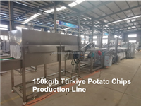Nouvelle ligne de production entièrement automatique de chips de pommes de terre et de frites surgelées en acier inoxydable 304 avec une longue durée de vie Yc