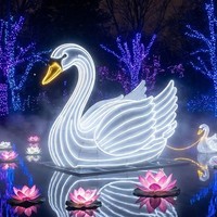Decoración de Faroles Personalizados para Parques de Atracciones, para Uso en Interiores/Exteriores, Espectáculo de Luces para Parques Temáticos Navideños