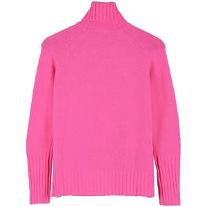 Pull à col roulé côtelé à manches longues, marron café, taille S, pulls pour femmes - Product Image 6