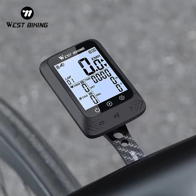 West Biking Wireless GPS Cycling Computer Road Bike Digital Speed Odmeter Bicycle Computer With Heart Rate Mtb Bikes Cycle
