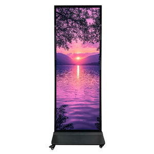 New Design Portable Double‑fold <b>Folding</b> LED Poster <b>Screen</b> 1080P 1000cd Brightness Digital Signage For Mall Commercial Display - Product Image 2
