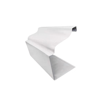 Gouttières rectangulaires en aluminium pour toiture, gouttière de toit en métal, drain de pluie, drain de grêle en aluminium, drain de gouttière industriel, drainage industriel