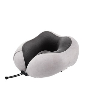 Memory Foam U-Shaped Neck Support Pillow 28x26x14cm For Travel Napping On Airplanes And Trains Side Sleeping - Product Image 1