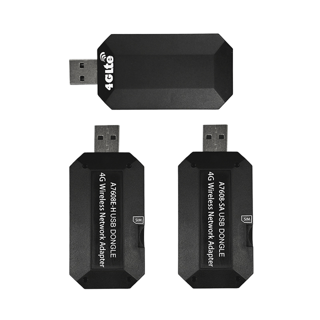 4G LTE USB Dongle CAT4 150mbps A7608E Network Cards Mini Ethernet Adapter Wireless Dongles with Sim Card Slot for PC Network