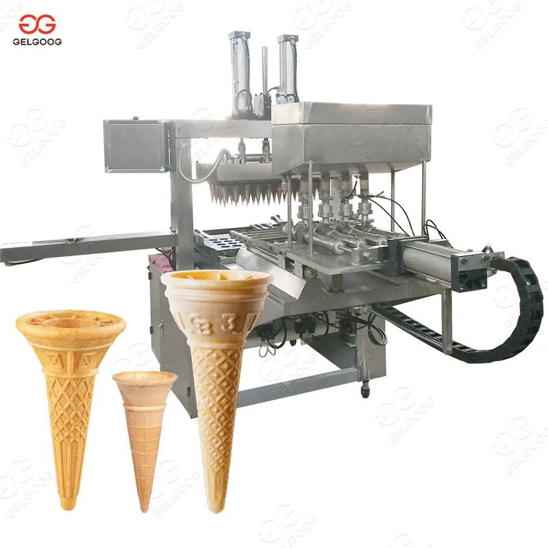 GELGOOG Mesin Es Krim Kerucut Pembuat Es Krim, Kerucut Wafer Biskuit