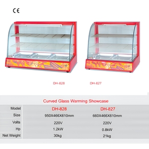 Vitrine chauffante en verre pour la conservation des aliments cuisinés et le stockage des produits alimentaires. Grand Cuiseur Vapeur pour Aliments - Product Image 6