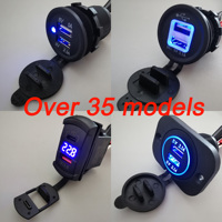 Port de chargeur USB 12V 24V avec interrupteur pour voiture, bateau, bus marin, camion, camping-car