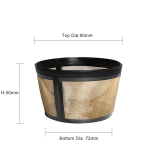 <span class=keywords><strong>Filtre</strong></span> de remplacement <span class=keywords><strong>permanent</strong></span> compatible <span class=keywords><strong>avec</strong></span> une <span class=keywords><strong>cafetière</strong></span> à 4 tasses - Product Image 2