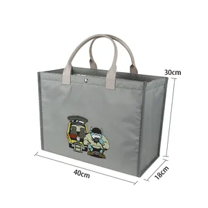 Custom Printed Thermal Lunch Cooler Bag Insulated Polyester Promotional Picnic Bag Waterproof And Reusable Eco-Friendly