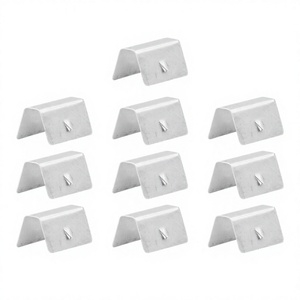 FOR <b>Car</b> Windshield <b>Clips</b> Metal Steel For HEKOG3 Weather Shields 3M Tape Stick Silver Color BLJ01 - Product Image 5
