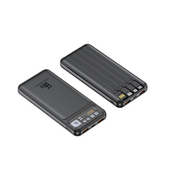 Batterie externe portable Li-Polymar haute capacité 20000 mAh, charge rapide 22,5 W, écran LED, interface de sortie Micro USB, Type-C