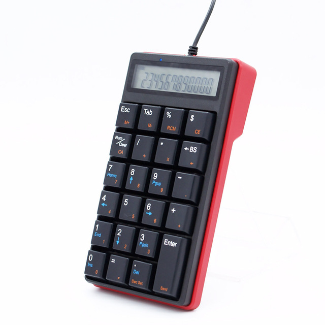Premium Office Design Positioning 19-Key Wired Numeric Keypad Dedicated Numeric Keypad for Financial Accounting
