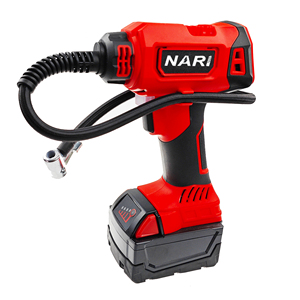 Pompe à air portative 21V pour batterie MWK M18, compresseur rouge, pompe à pneus de voiture électrique, outil industriel multifonctionnel - Product Image 1