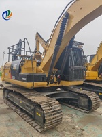 Excavatrice sur chenilles Caterpillar CAT320 d'occasion, puissante et robuste, 20 tonnes, pour travaux de construction et d'exploitation minière, avec moteur et boîte de vitesses