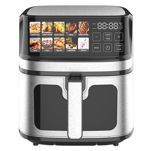 Nueva Freidora de Aire Digital Rápida sin Aceite de Acero Inoxidable con Ventana, Inteligente, de 2 Cestas, 5L, 6L, 7L, 8L, 12L - Product Image 2