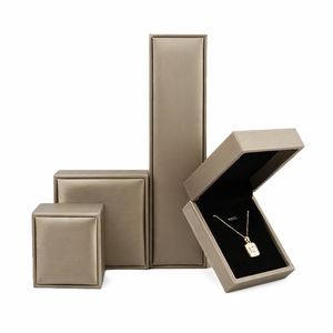Boîte de rangement de bijoux en cuir PU rigide de luxe pour vente en gros, avec insert personnalisé pour bijoux, gaufrage et logo personnalisé OEM - Product Image 6