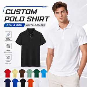 Chemise personnalisée pour homme 100% polyester tricoté couleur unie manches courtes respirante séchage rapide décontractée ODM OEM logo frontal - Product Image 1