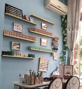 Présentoir mural en métal pour <span class=keywords><strong>salon</strong></span> de manucure avec suspension pour rangement de vernis à ongles, marque HUAYOU, origine Fujian - Product Image 6