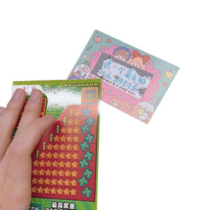 Vé số cào trúng thưởng thiết kế mới chất lượng cao, tùy chỉnh - Product Image 3