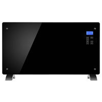 Chauffage par convection à écran tactile, compatible Wi-Fi, en verre, pour appartement et dortoir, chauffage rapide intelligent, commande en gros