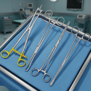 Ensemble de 4 pinces chirurgicales BK Industries en acier inoxydable, instrument manuel pour salle d'opération, certifié CE Classe II ISO13485 - Product Image 2