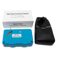 Nettoyeur de visage d'extrémité de fibre optique nettoyages de bobine CLE-BOX-K de boîte de nettoyage de fibre optique pour FC/SC/ST/LC/MU/D4 500 + nettoie rechargeable