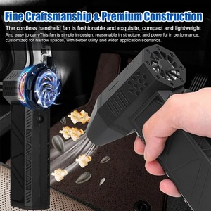 X6เทอร์โบพัดลมพลังสูงแบบมือถือ130000RPM มอเตอร์เป่าลมขนาดเล็กแบบไร้แปรงถ่านสำหรับทำความสะอาดสีดำอย่างมีประสิทธิภาพ - Product Image 4
