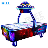 Nouvelle conception électronique rotatif haut vaisseau spatial tableau de bord aérien Table de Hockey sur air Machine de jeu d'arcade d'intérieur