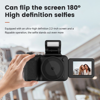 Cámara Digital 4K con WiFi, Cámara de Video Digital con Pantalla Giratoria de 2.2 Pulgadas, Enfoque Automático AF, Zoom Digital 16X
