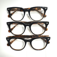 Monture de lunettes rétro en acétate épais, monture audacieuse à bordure large, fabriquée à la main, durable, pour hommes, femmes, unisexe, usage quotidien