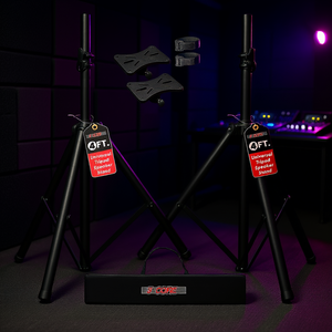 S Core Universal <b>Tripod</b> <b>Speaker</b> <b>Stand</b> 4 Ft Adjustable Height For Studio Monitor DJ Use Metal Construction - Product Image 2