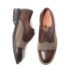 Chaussures habillées classiques élégantes à lacets en cuir de vachette véritable, fabriquées à la main, de haute qualité, de luxe, pour affaires, à bout carré, par un designer original - Product Image 4