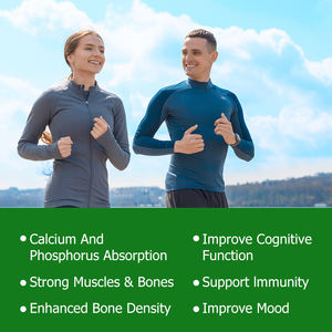 Più venduto di calcio olio di cocco integratore alimentare alto assorbibile aiuta a migliorare la densità ossea vitamina D3 K2 Gummies - Product Image 6