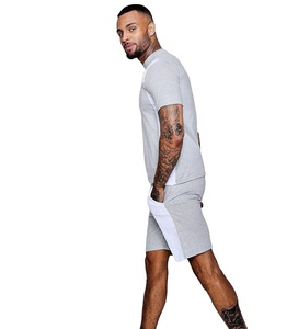 ขายส่งล่าสุดแฟชั่นผู้ชายฤดูร้อนเสื้อยืดและกางเกงขาสั้นชุดที่มีการพิมพ์ที่กำหนดเอง - Product Image 1