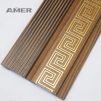 Luxe polystyrène bois plastique Composite décoration intérieure moderne revêtement mural intérieur