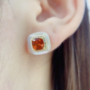 Conjunto Popular de Granates Naturales <span class=keywords><strong>Fanta</strong></span>, Forma Cuadrada, Piedra de Alta Calidad, Color <span class=keywords><strong>Naranja</strong></span> Vibrante, Ideal para Venta al por Mayor y al Detal - Product Image 4