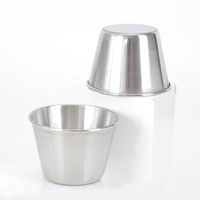 Tasse à Pudding en acier inoxydable de 2.5 OZ, récipient de haute qualité, tasse à condiments de cuisine, tasse à Sauce de 70ml