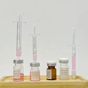 Schoonheidssalon Huidverzorging Verpakking Eaoron Eiwit 5 Ml 7 Ml Kleine Serum Glazen Fles Met Cosmetische Injector