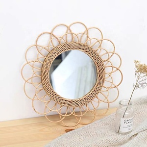 Hot New Handicraft Rattan Wall <strong>Mirror</strong> Unique Antique Wholesale Handmade Living Room <strong>Mirrors</strong> Wicker <strong>Cane</strong> Willow Rattan <strong>Mirror</strong> - Product Image 6