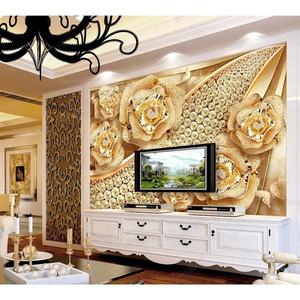 豪华珠宝钻石定制3d壁纸壁画家庭电视背景 - Product Image 3