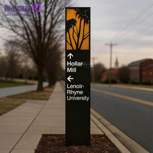 Wholesale Large Outdoor Aluminium Illuminated Wayfinding Signage Led Pylon Sign for <strong>Signpost</strong> Totem - Product Image 2