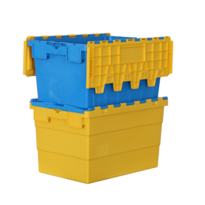 Tùy Chỉnh Lớn Heavy Duty Nest Stackable Thân Thiện Với Môi Thùng Nhựa Có Thể Tái Chế Công Nghiệp Tote Hộp Lưu Trữ Hậu Cần - Product Image 5