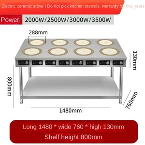 In-Smart เตาแม่เหล็กไฟฟ้าใช้กับการทำอาหารใช้ในเชิงพาณิชย์เตาแม่เหล็กไฟฟ้าเตาแม่เหล็กไฟฟ้าเตาแม่เหล็กไฟฟ้า220V 6หก - Product Image 5
