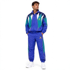 Nuevo Conjunto de Dos Piezas de Chaqueta y Pantalón Cortavientos de Invierno 2026, Personalizado con Logotipo OEM, Tejido de Poliéster/Algodón, Secado Rápido, Ropa Casual para Hombre - Product Image 1