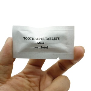 <span class=keywords><strong>Dentifricio</strong></span> in Compresse Ecologico per Hotel, 2 Compresse per Sacchetto, Formato da Viaggio, Confezione in Carta Kraft - Product Image 2