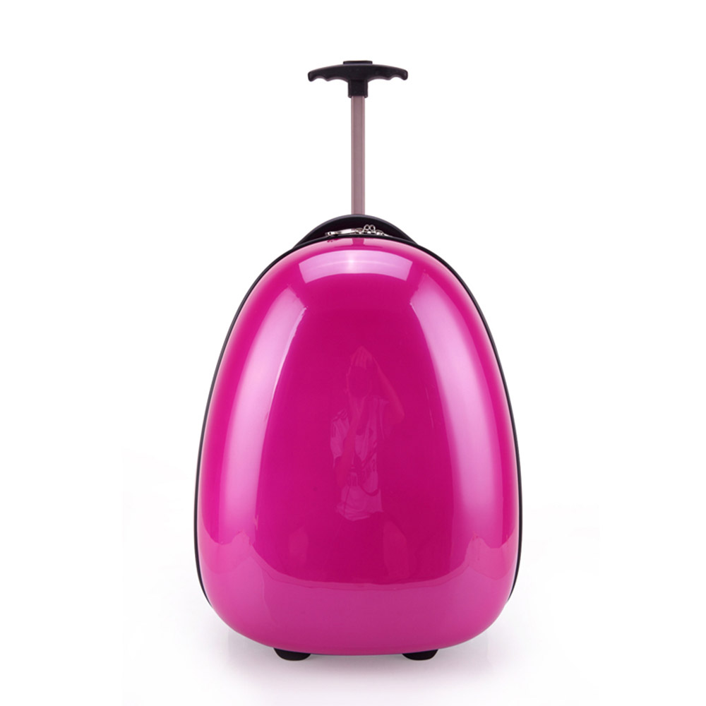 Фабрика Жесткий чехол на молнии 2 колесный чемодан для детей розовый багаж на ролликах для детей самолет ручной клади