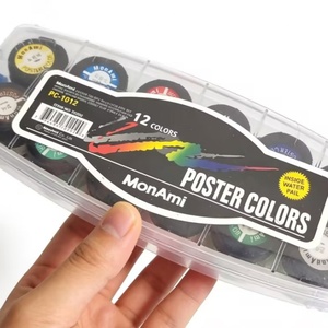 Peinture pour enfants non toxique en gros, séchage rapide, 12 couleurs, ensemble de peinture pour affiches pour enfants et étudiants, DIY - Product Image 4