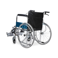 Fauteuil roulant léger pour désactiver avec repose-pieds et hauteur de repose-pieds réglable Fauteuil roulant de haute qualité Vente en gros d'usine