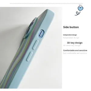 Étui de téléphone avec cordon pour <span class=keywords><strong>iPhone</strong></span> 15 Pro Max/14 Pro/<span class=keywords><strong>13</strong></span>, motif ondulé, résistant aux chutes, logo personnalisé pris en charge, fabriqué en Chine - Product Image 5
