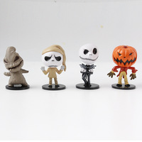 8 PIÈCES/ENSEMBLE Figurines The Nightmare Before Christmas Nouveauté transfrontalière Halloween Shrek Citrouille Décorations de voiture de Noël Ornements